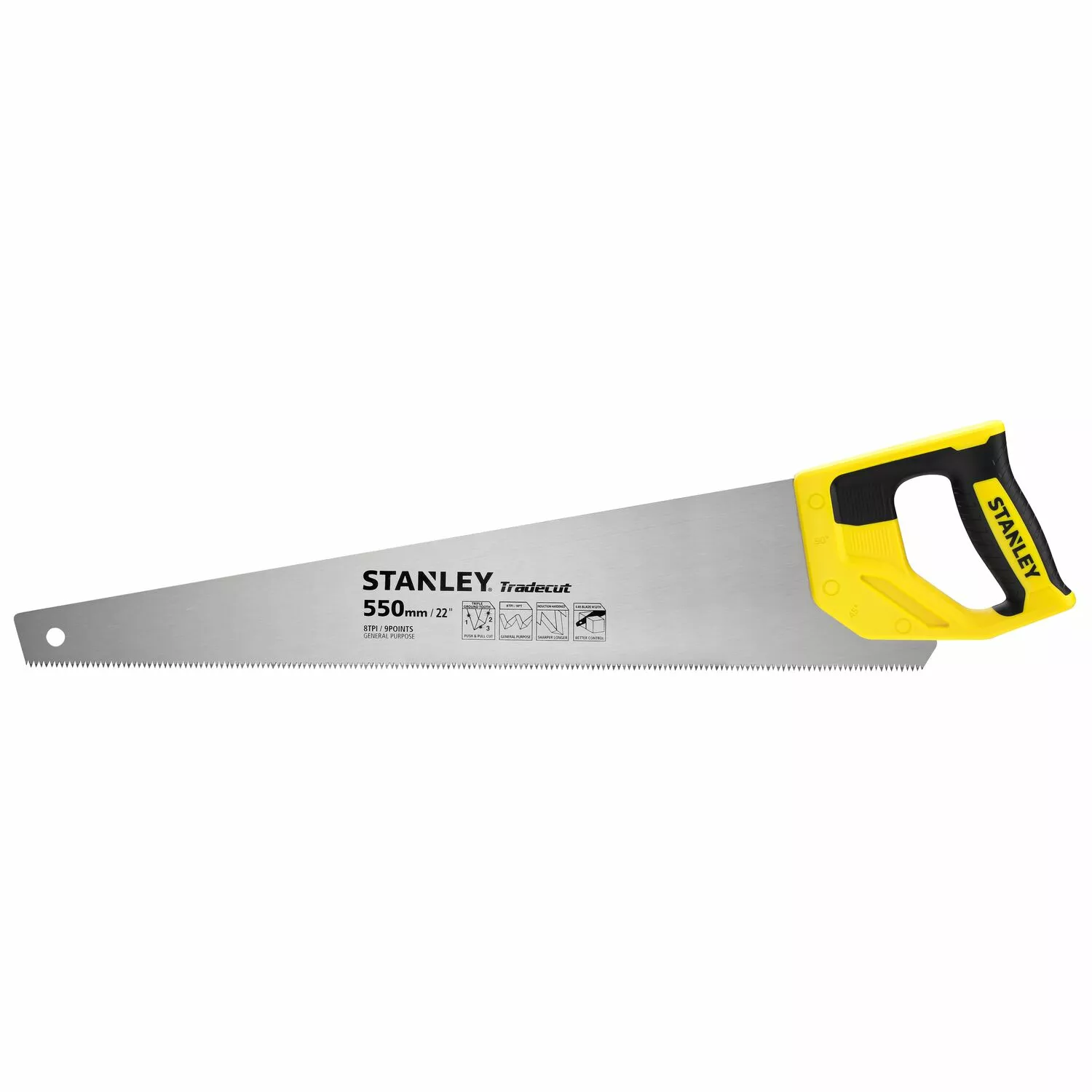 Stanley STHT1-20352 Houtzaag Tradecut Universal - 550mm - 8 TPI thumbnail 2
