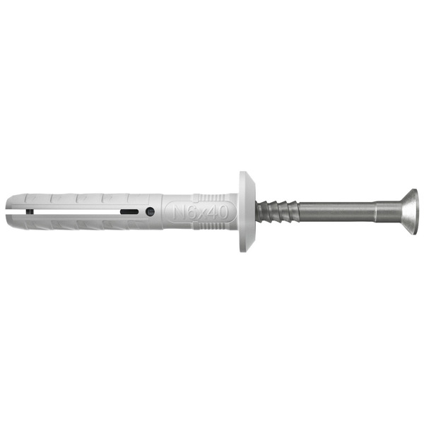 Fischer 50339 Nagelplug/slagplug NP Met Kraag - 6 X 40mm - PZ2 (50st)