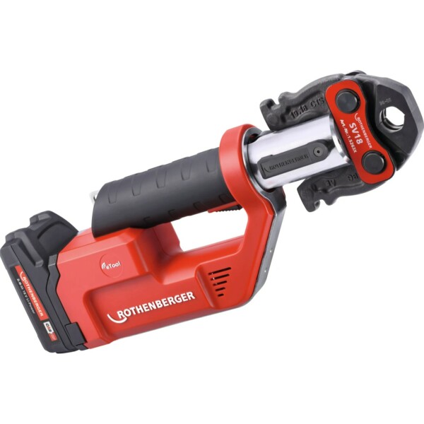 Rothenberger ROMAX Compact TT 18V Li-ion Accuperstang Set (1x 2,0Ah Accu) Incl. SV12-14-16 Persbekken In Koffer