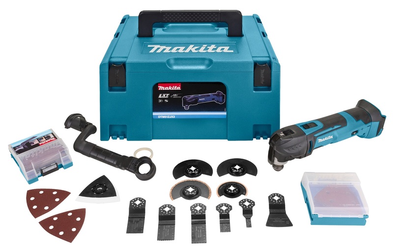 Makita DTM51ZJX3 18V Li-Ion Accu Multitool Body + 41 Delige Accessoireset In Mbox - Snelwissel EAN: 88381667494