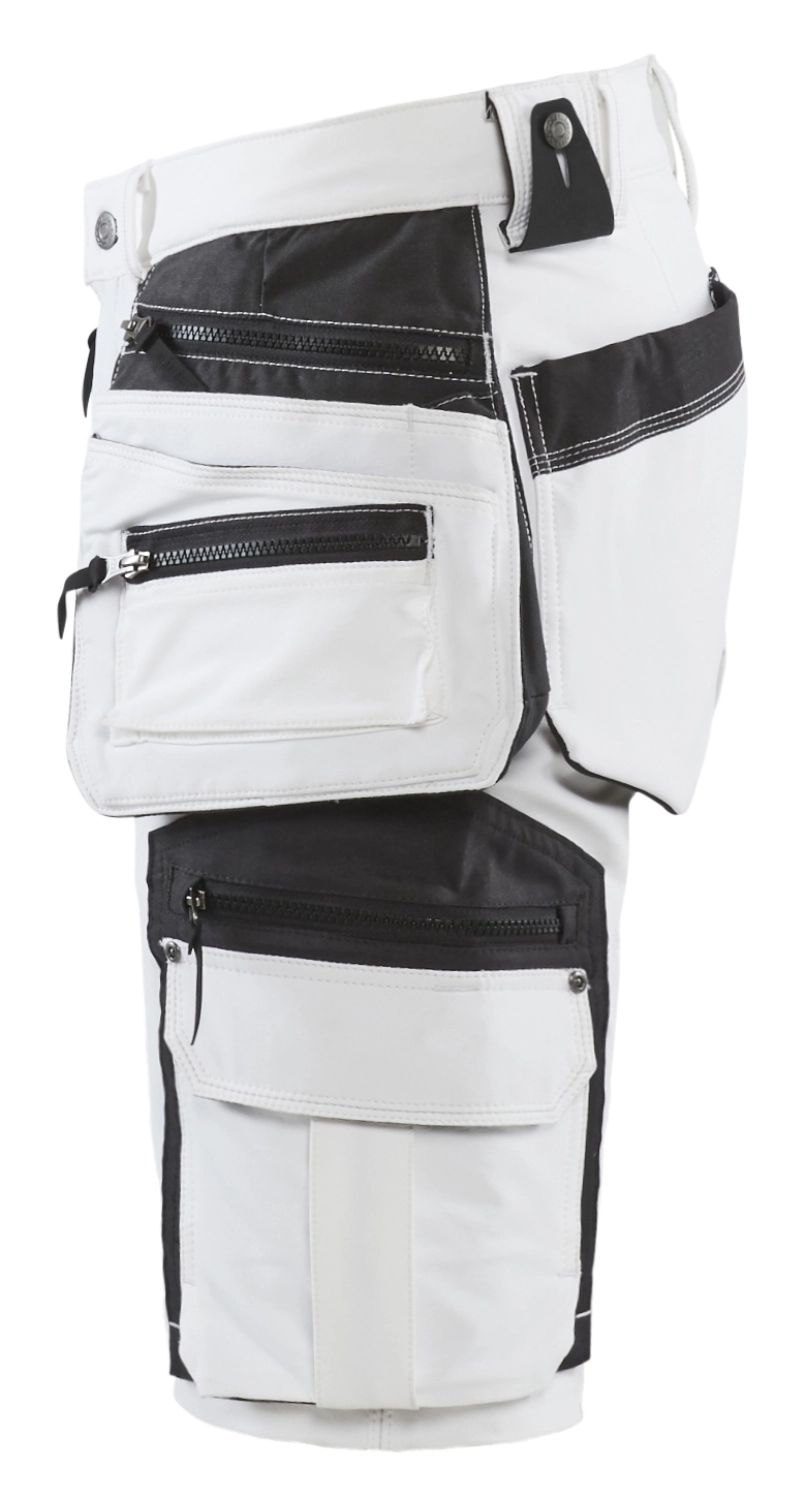 Blåkläder 1088 Werkbroek Kort Voor Schilder/stucadoor Met 4-weg Stretch - Wit/donkergrijs - 50 (M) thumbnail 4