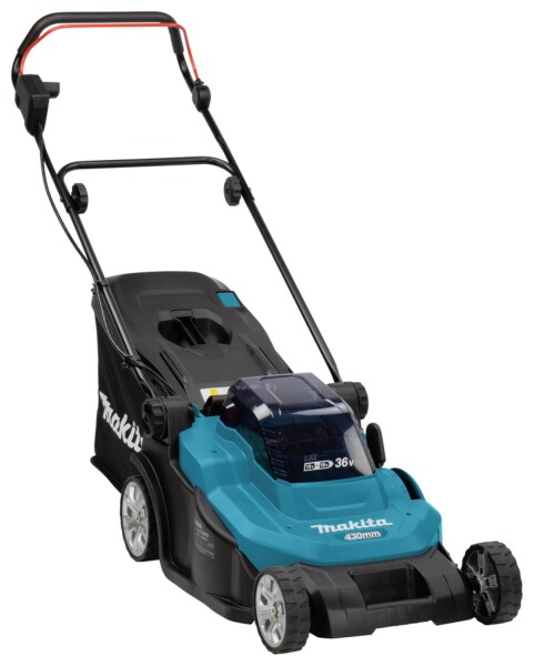 Makita DLM432PT2 36V (2x 18V) Li-Ion Accu Grasmaaier Set (2x 5.0Ah Accu) - 43cm - Detailed view of the product