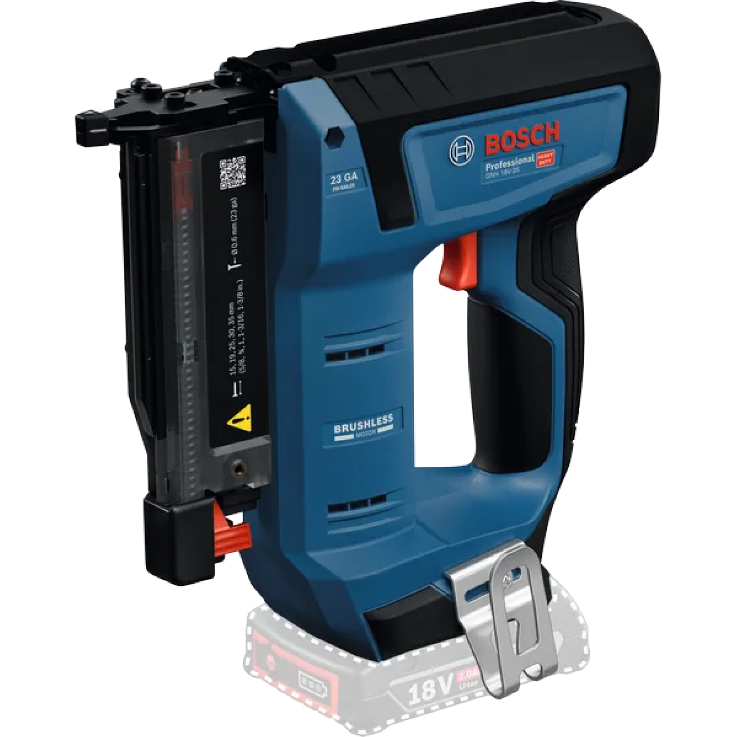 Bosch GNH 18V-35 18V Accu Pin Houttacker Body In L-Boxx - 0,6mm - 15-35mm - Recht thumbnail 2