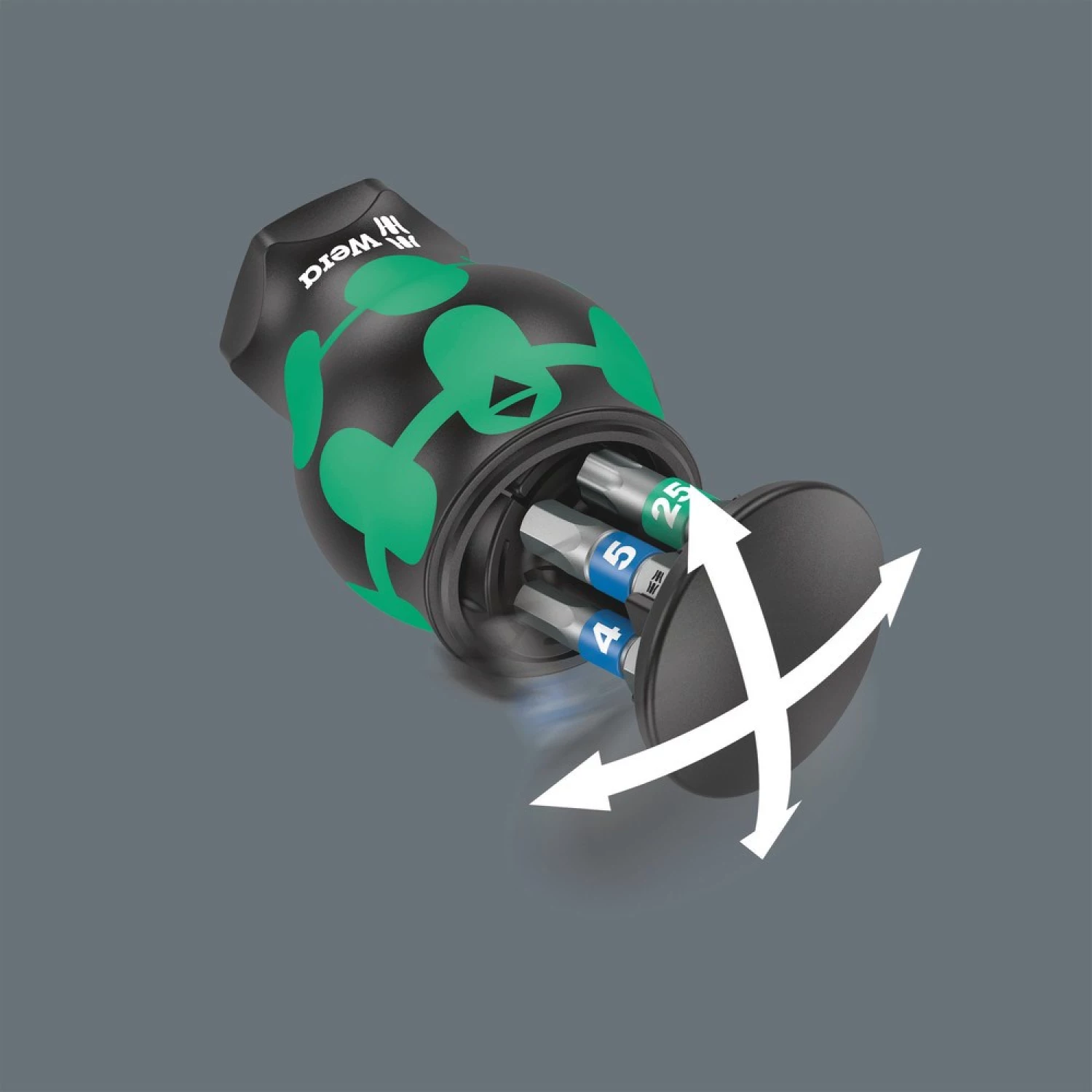 Wera 05008875001 Kraftform Kompakt Stubby Magazin 3 Bitschroevendraaier - 6 In 1 Multi-bit thumbnail 4