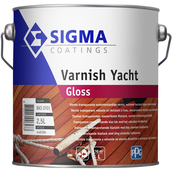 sigma varnish yacht gloss 2.5 ltr