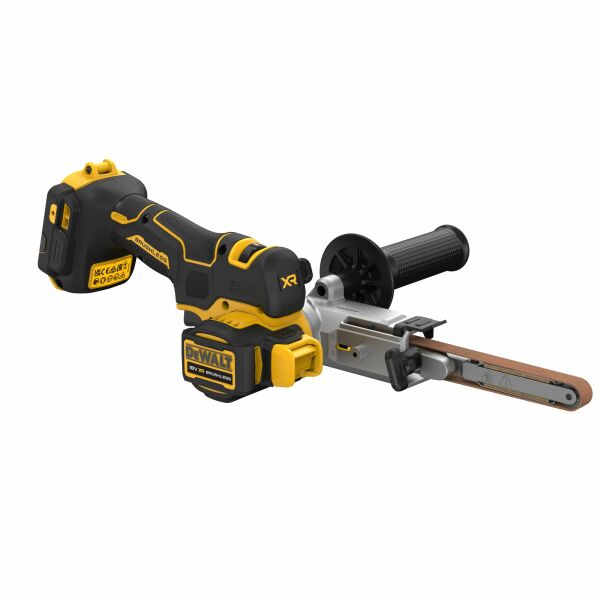 DeWALT DCM200NT 18V Li-ion XR Accu Stripschuurmachine In TSTAK - 13mm - Detailed view of the product