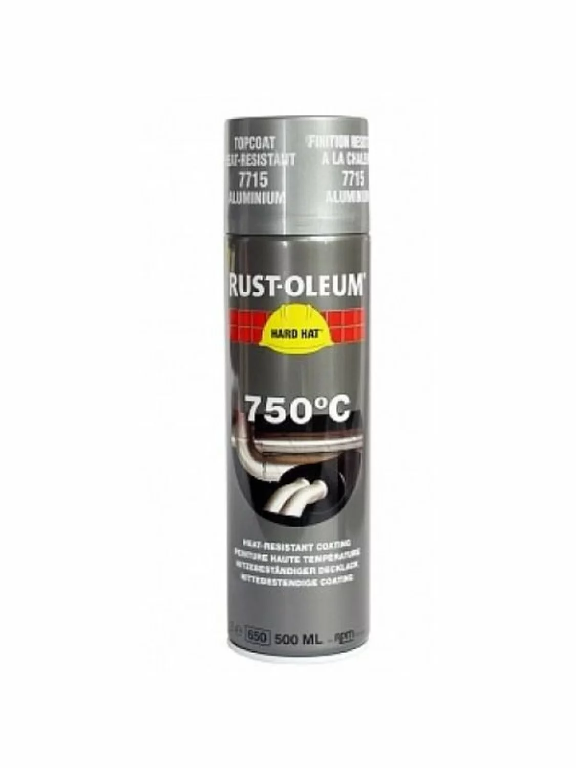Rust-Oleum Hard Hat Hittebestendig Spuitbus - Aluminium - 0,5L