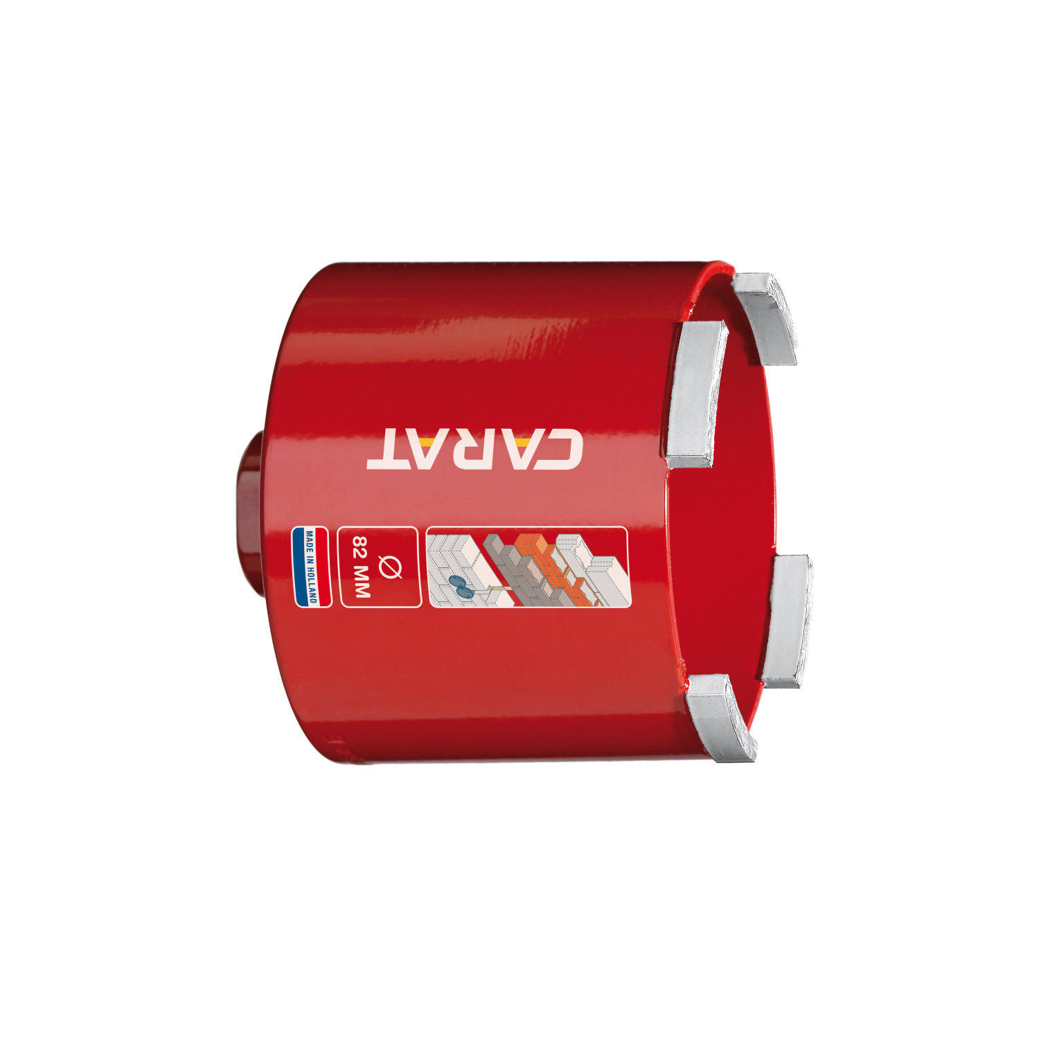 Carat HTS082604E Dustec Diamant Dozenboor ECO Voor Baksteen En Abrasieve Materialen - 82 X 60mm M16 thumbnail 2