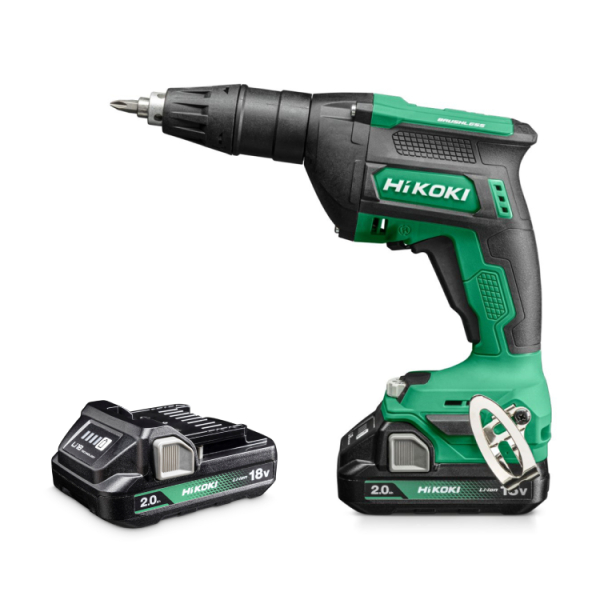 HiKOKI W18DAWAZ 18V Li-ion Accu Gipsschroefmachine Set (2x 2.0Ah Accu) In HSC III - Default image for the product
