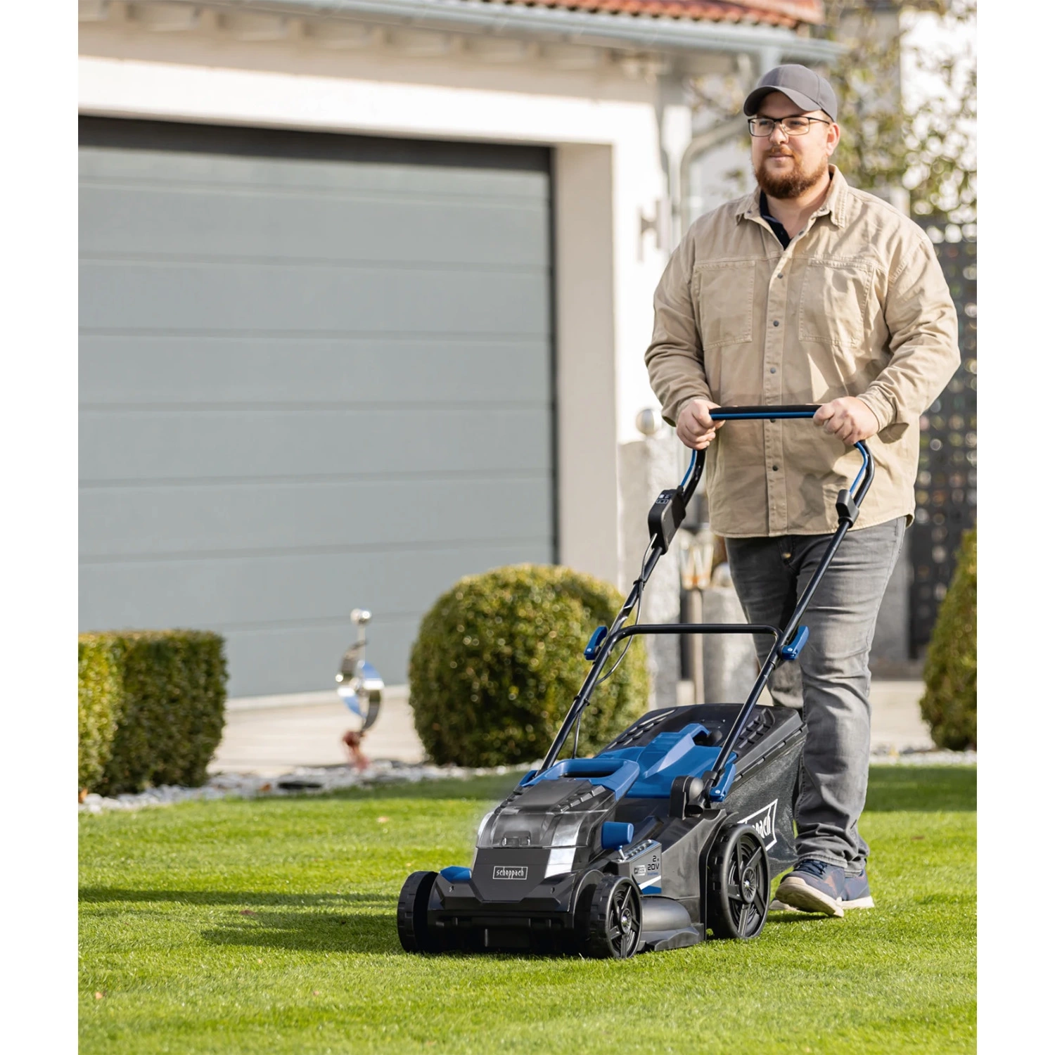 Accu grasmaaier - SCHEPPACH BC-MP430-X - 20V IXES - maaibreedte 43 cm - Mulchen - zonder batterij en oplader