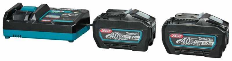 Makita 1911V6-0 40V Li-ion Accu Starterset (2x 5.0Ah Accu) + Lader - Detailed view of the product