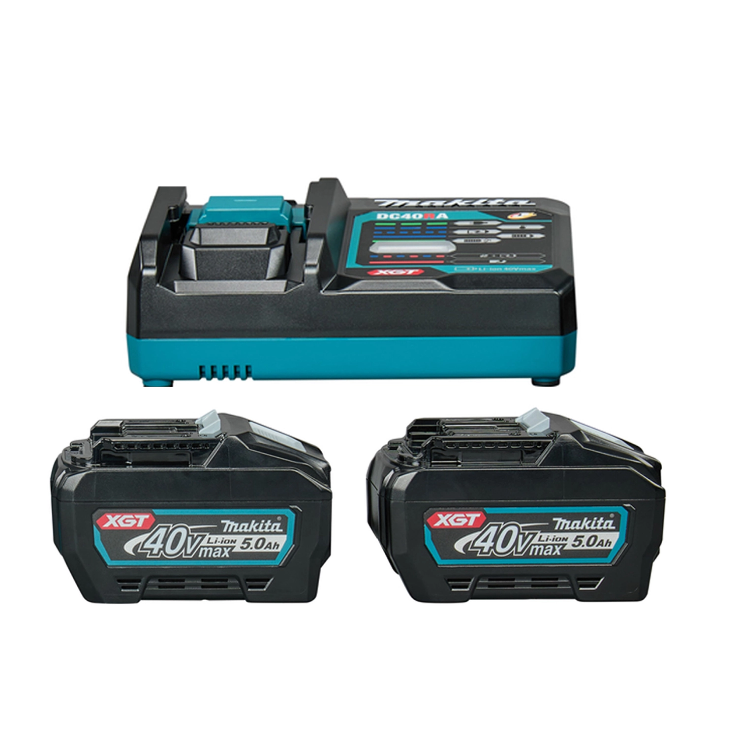 Makita 1911V6-0 40V Li-ion Accu Starterset (2x 5.0Ah Accu) + Lader
