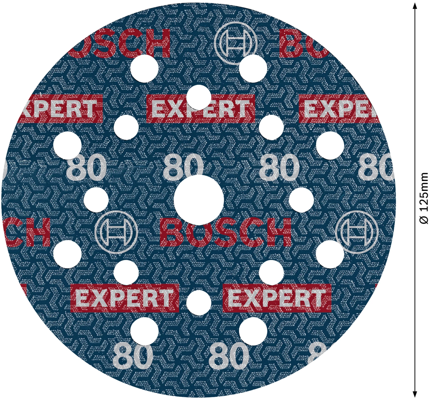 Bosch 2608902409 EXPERT Schuurschijf O780 Met Film Onderlaag - 125mm - K80 (50 Stuks) thumbnail 4