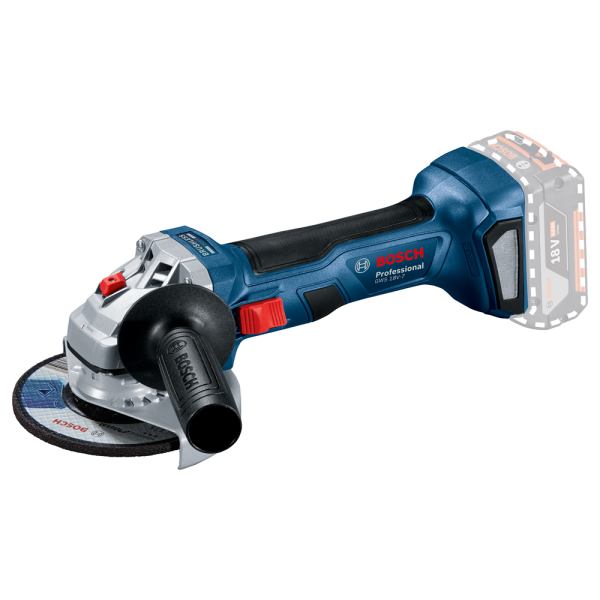 Bosch GWS 18V-7 18V Li-Ion Accu Haakse Slijper Body - 125mm - Koolborstelloos