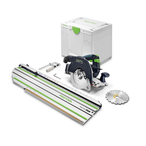 Festool HKC 55 KEB-Basic-FSK420 18V Accu Pendelkapzaag Body In Systainer Met Geleiderail - Default image for the product