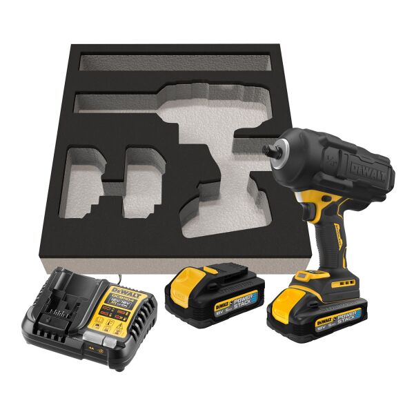 DeWALT DCF961H2G 18V Li-ion Accu Slagmoersleutel Set (2x 5,0Ah Accu) In Foam - 1/2''- 2372Nm