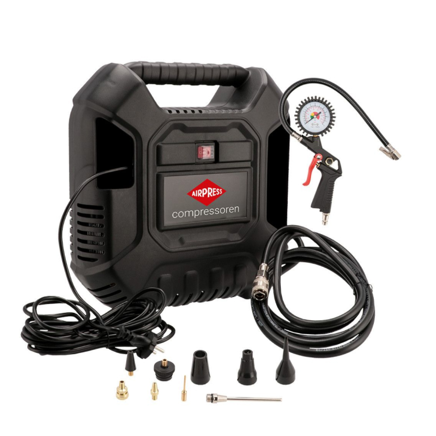 Airpress 36942 Olievrije Compressor HLO 180 8 Bar 150 L/min Met Accessoires