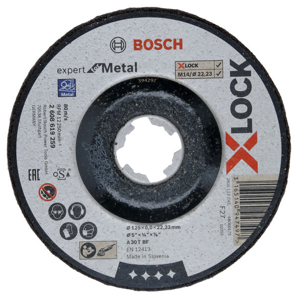 Bosch 2608619259 X-Lock Afbraamschijf Expert For Metal - Gebogen - 125mm