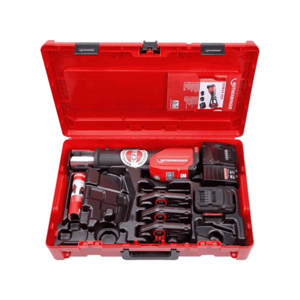 Rothenberger Romax 4000 18V Li-ion Accuperstang Set (1x 4.0Ah Accu) Incl. U16-20-25 Persbekken In Koffer - Detailed view of the product