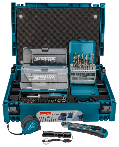 Makita B-49884 116-delige Boor-&Bitset In Mbox - Detailed view of the product