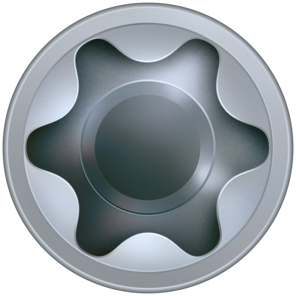 SPAX Kozijnschroeven Cilinderkop - Voldraad - T30 - 7.5x60 Mm (100st) - Detailed view of the product