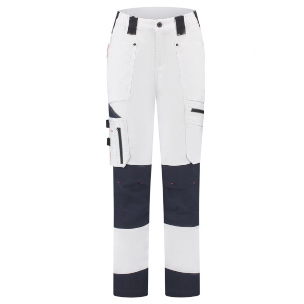 Workman 90041 STRETCH Worker Werkbroek P2S Dames - Wit / Navy - Maat 36 (28/31) - Default image for the product