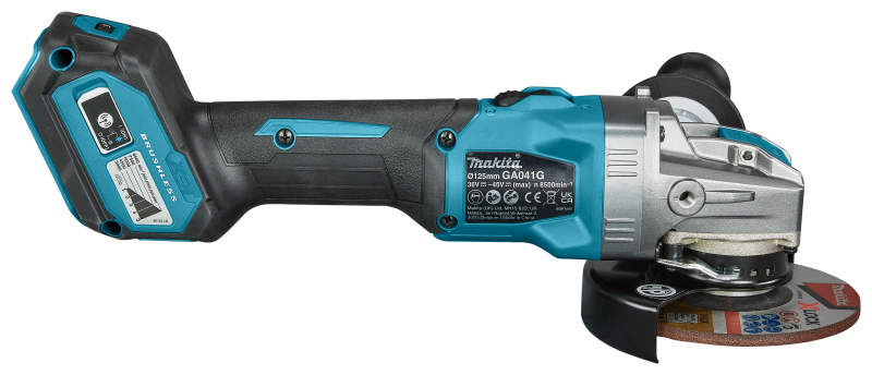 Makita GA041GZ 40V Max Li-Ion Accu Haakse Slijper Body - X-Lock - 125mm - Detailed view of the product