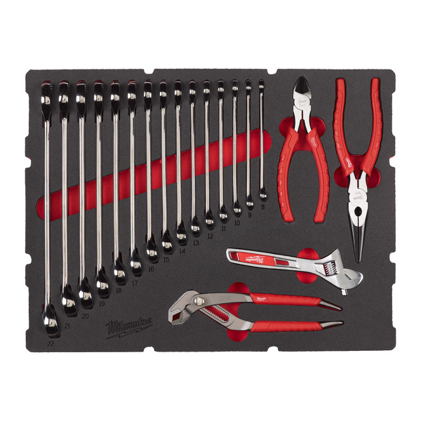 MAX BITE™ Sleutel en Tangen Set PACKOUT Foam Inlay 19-delig - 4932480715