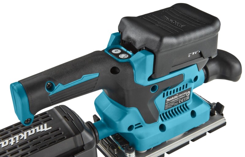 Makita DBO380Z 18V Li-ion Accu Vlakschuurmachine Body - Detailed view of the product