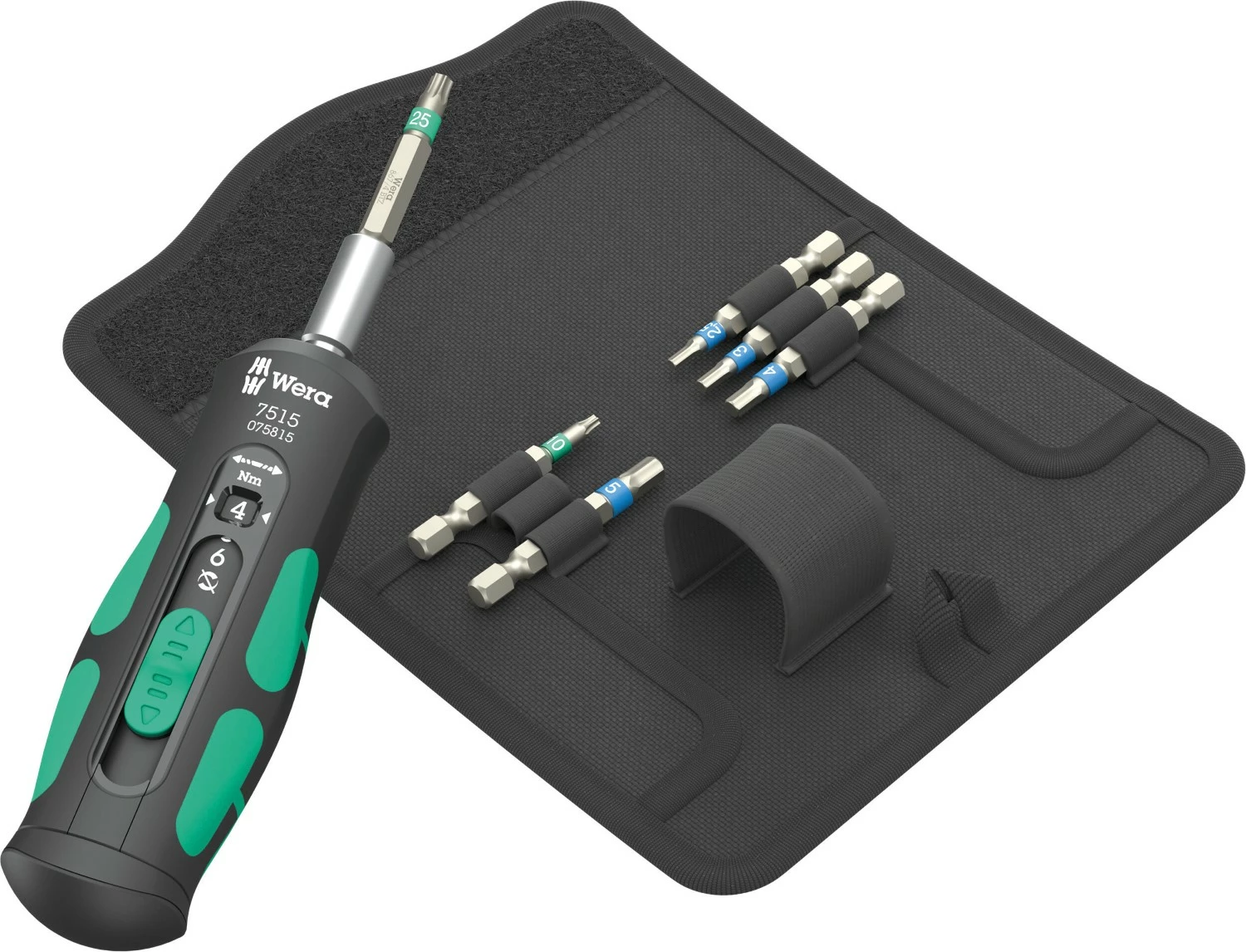Wera 05075850001 7-delig 7515/7 Kraftform Safe-Torque Speed Bicycle 1 Draaimomentschroevendraaierset In Etui afbeelding 1