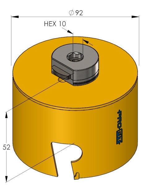 ProFit 09081092 Multi Purpose Gatzaag Incl. Adapter - 92mm - Detailed view of the product