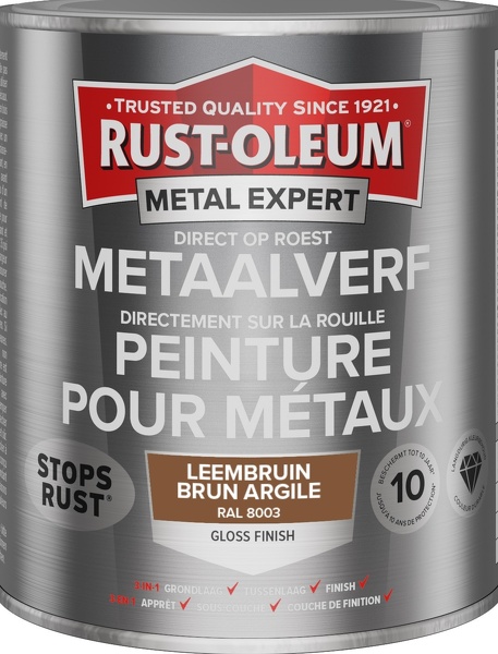 rust-oleum metal expert metaalverf gloss ral 8003 0.75 ltr