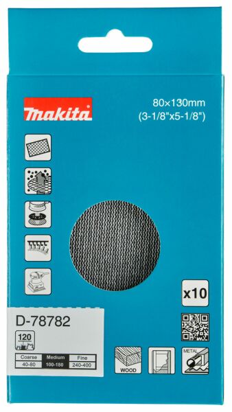 Makita D-78782 Schuurnet - 80x130mm K120 - Detailed view of the product