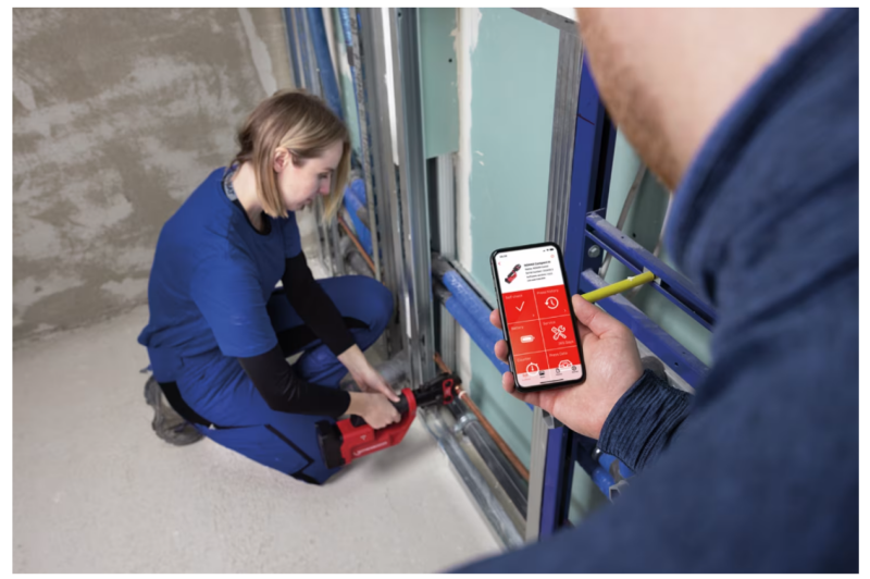 Rothenberger ROMAX COMPACT III 18V Li-Ion Accu Perstangset (1x 2.0Ah Accu) - CAS - Incl. TH16-20-26 In Koffer - Detailed view of the product