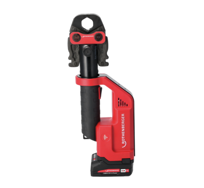 Rothenberger ROMAX COMPACT III 18V Li-Ion Accu Perstangset (1x 2.0Ah Accu) - CAS - Incl. TH16-20-26 In Koffer