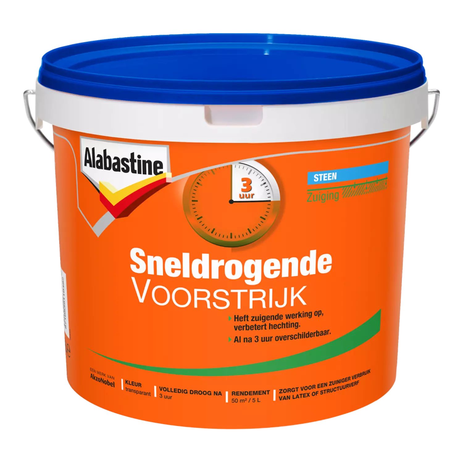 Alabastine 5129718 Voorstrijk Sneldrogend -Transparant - 5L