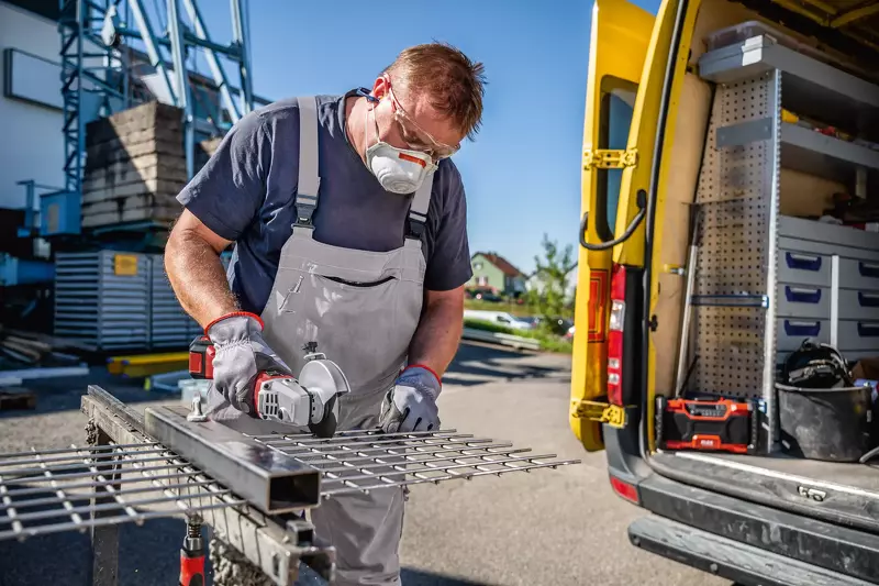 Flex LB 125 18.0-EC/5.0 Set Li-Ion Accu Haakse Slijper Set (2x 5.0Ah) In L-Boxx - 125mm - Variabel - 18V - Detailed view of the product