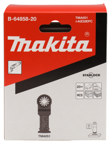 Makita TMA051 Bi-metalen Invalzaagblad - 32mm (20st) - Detailed view of the product