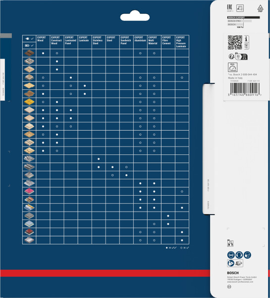 Bosch 2608644341 BIM Cirkelzaagblad- 254 X 30 X 32T - Carbide - Detailed view of the product