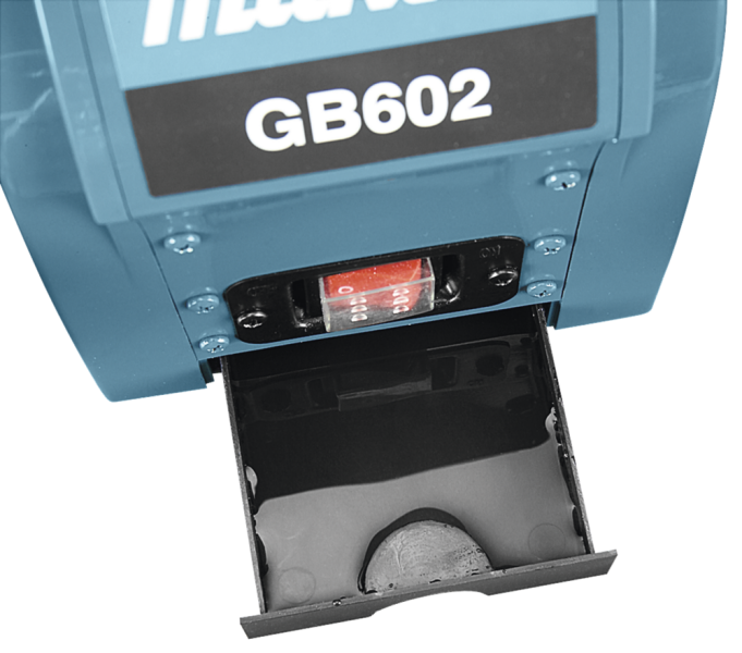 Makita GB602 Dubbele Tafelslijpmachine - 250W - 150 X 12,7 X 16mm - Detailed view of the product