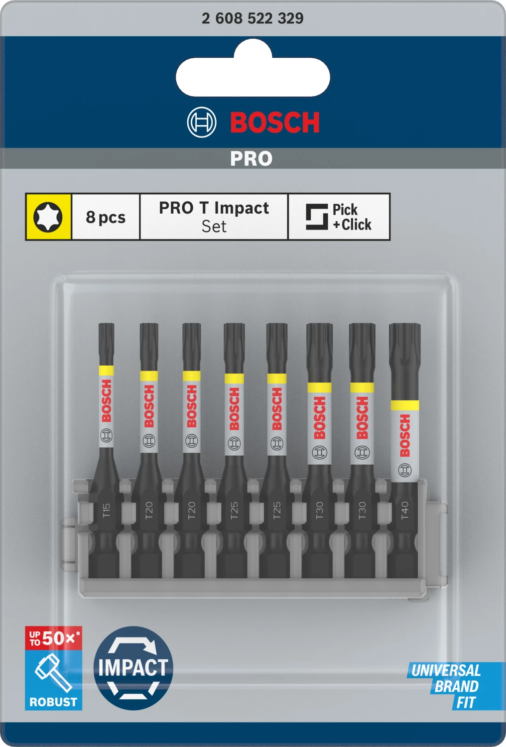 Impact Power Bit 50mm, 8x