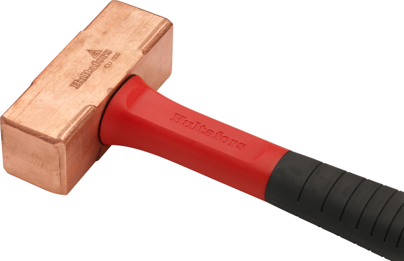 Hultafors CU 1000 Koperhamer - Rubberen Handgreep - 1300 Gram - Detailed view of the product