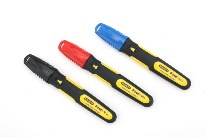 Stanley 0-47-315 FatMax Watervaste Markeerstiften - Rood / Zwart / Blauw - Detailed view of the product