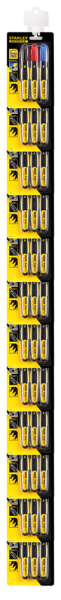 Stanley 0-47-315 FatMax Watervaste Markeerstiften - Rood / Zwart / Blauw - Detailed view of the product
