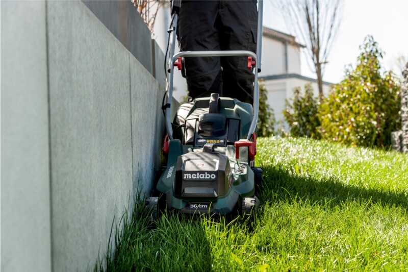 Metabo RM 36-18 LTX BL 36 18V Li-Ion Accu-grasmaaier Set (2x 5.2Ah) - 36cm - Detailed view of the product