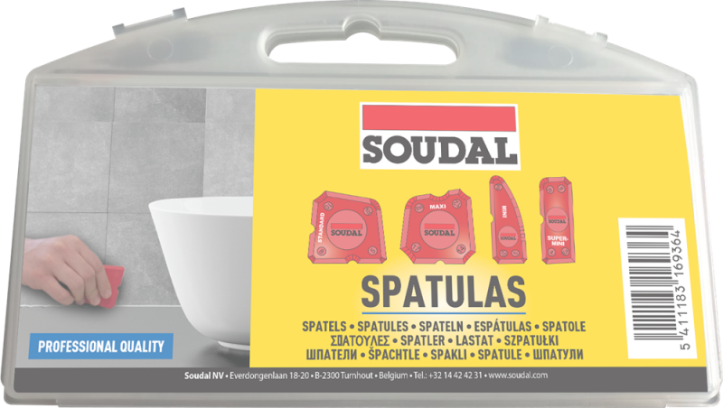 Soudal Spatelset Kit Afstrijkset - 4 Stuks