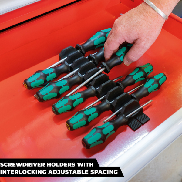 StealthMounts DHSP-SD-10 Drawer Hive Schroevendraaierhouder Voor Ladekast - Zwart - 10 Stuks - Detailed view of the product