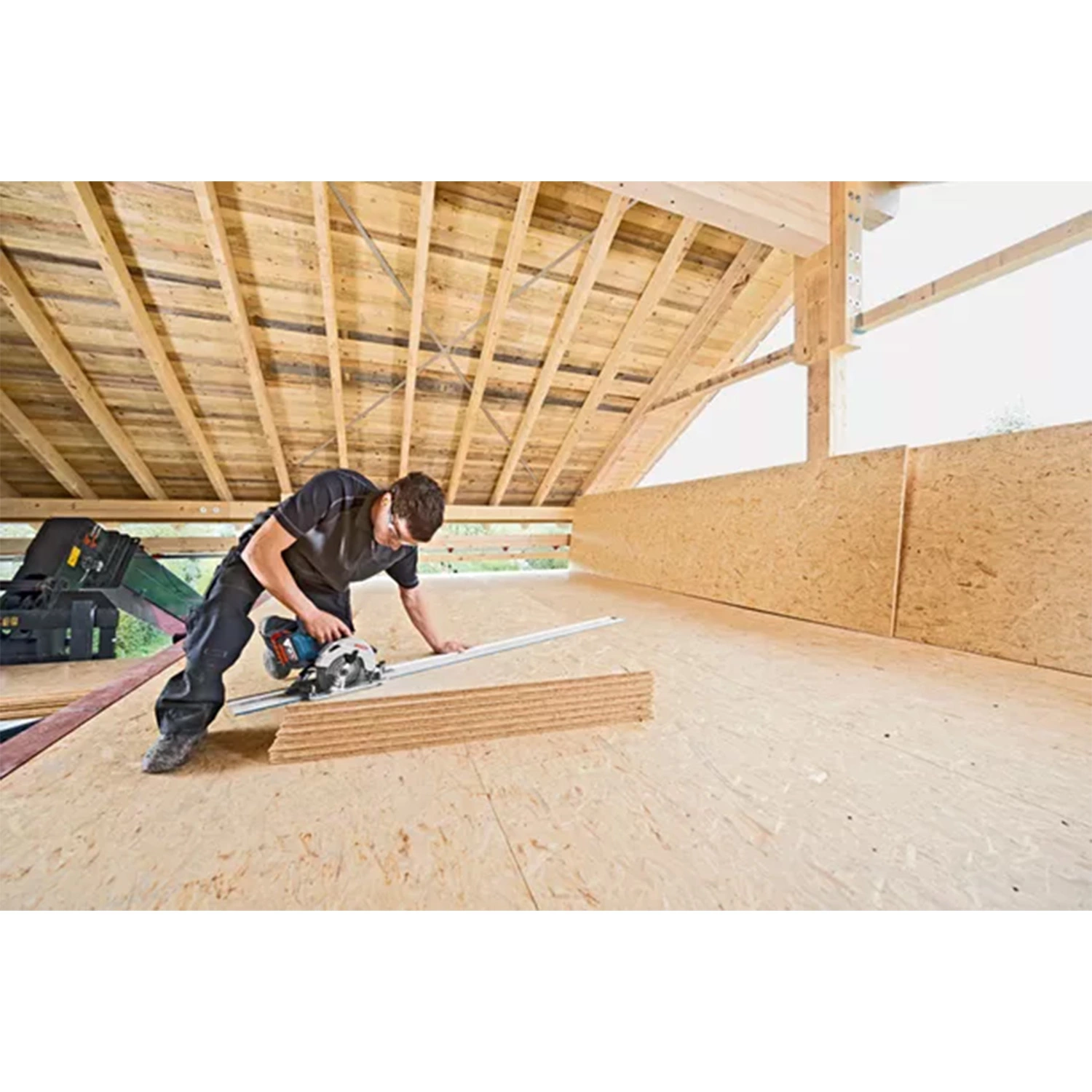 Bosch GKS 18V-57 G 18V Li-Ion Accu Cirkelzaag Set (2x 4,0Ah Accu) In L-Boxx - 165mm thumbnail 4