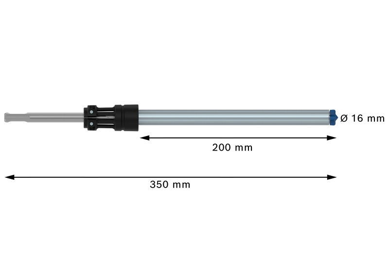 Bosch 2608901772 EXPERT Hamerboor SDS Clean SDS Plus-8X - 16x200x350mm - Detailed view of the product