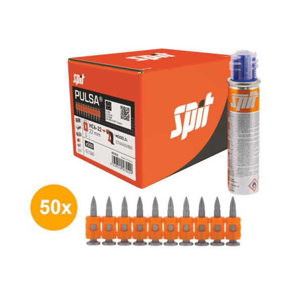 Spit 057552 Pulsa Nagel Incl. Gas - Hc 6/22 (500st) afbeelding